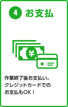 4)お支払い